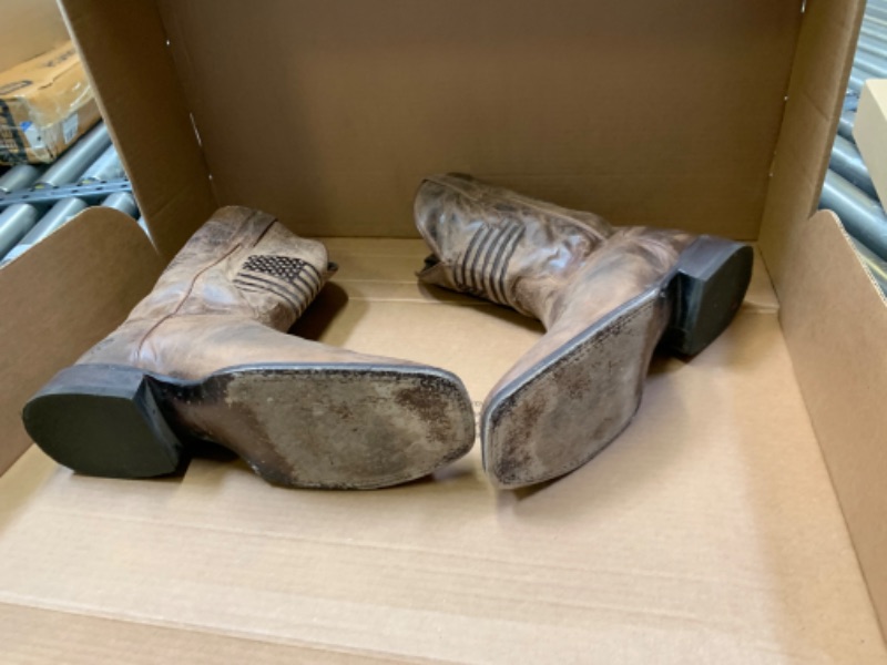 Photo 3 of Ariat Circuit Patriot Western Boot, Mens Size 12D --- Box Packaging Damaged, Moderate Use, Dirty From Previous Use
