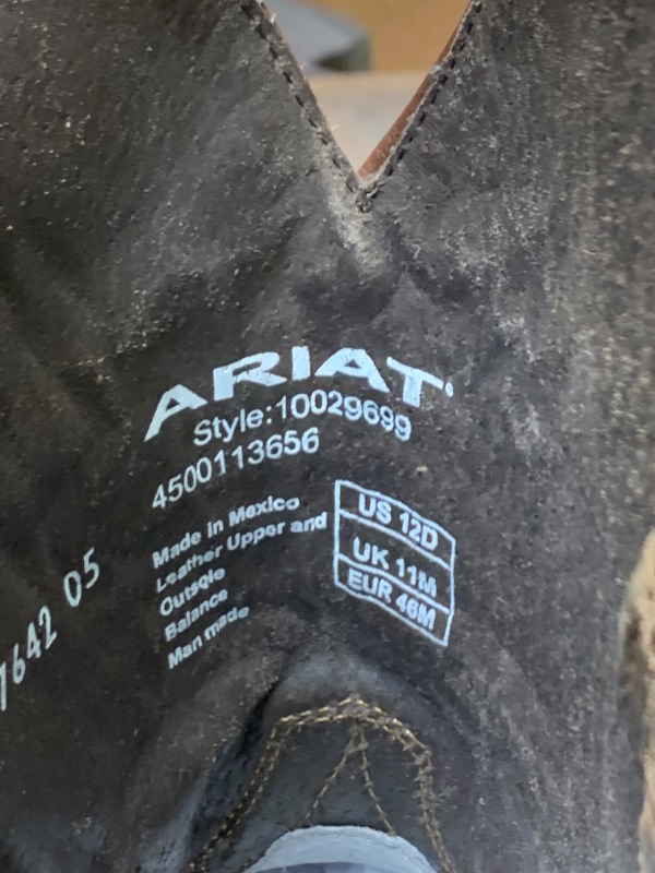 Photo 5 of Ariat Circuit Patriot Western Boot, Mens Size 12D --- Box Packaging Damaged, Moderate Use, Dirty From Previous Use
