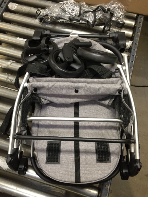 Photo 2 of BEBEROAD PETS Dog Stroller & Cat Stroller, with Removable & Multi-Functional Basket Carrier, Medium, Grey Medium Grey