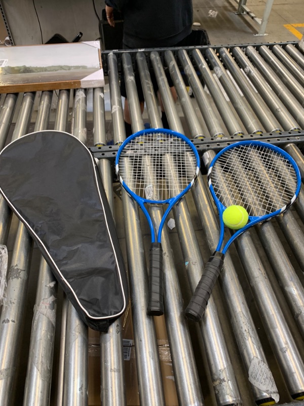 Photo 1 of 2 Tennis Rackets and Ball, With Carrying Case --- No Box Packaging, Minor Use
