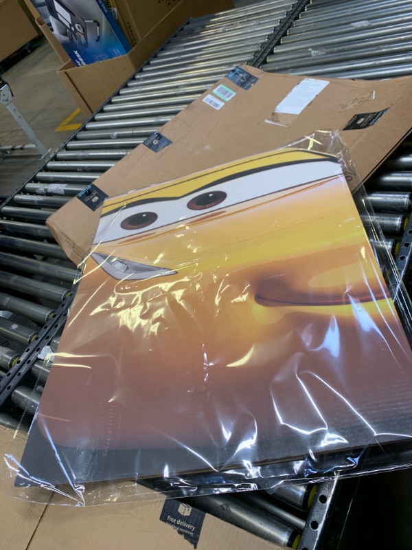 Photo 3 of Advanced Graphics Cruz Ramirez Life Size Cardboard Cutout Standup - Disney Pixar's Cars 3 (2017 Film)  --- No Box Packaging, Item is New, Crease in Cardboard as Shown in Pictures