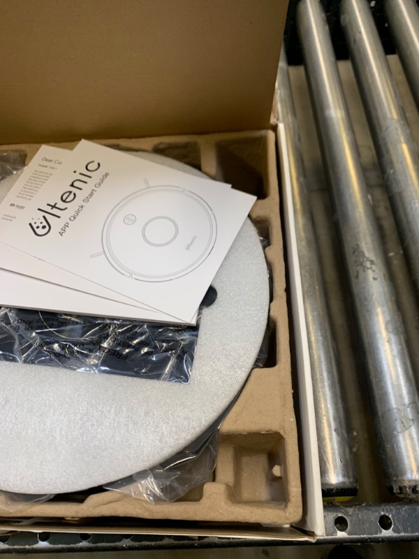 Photo 1 of Ultenic D5s Pro Robot Vacuum and Mop Combo, 3000Pa Strong Suction, Row-by-Row Cleaning, APP Control, Self-Charging, Works with Alexa, Boundary Strips, Good for Pet Hair, Hard Floor and Carpet --- Box Packaging Damaged, Item is New
