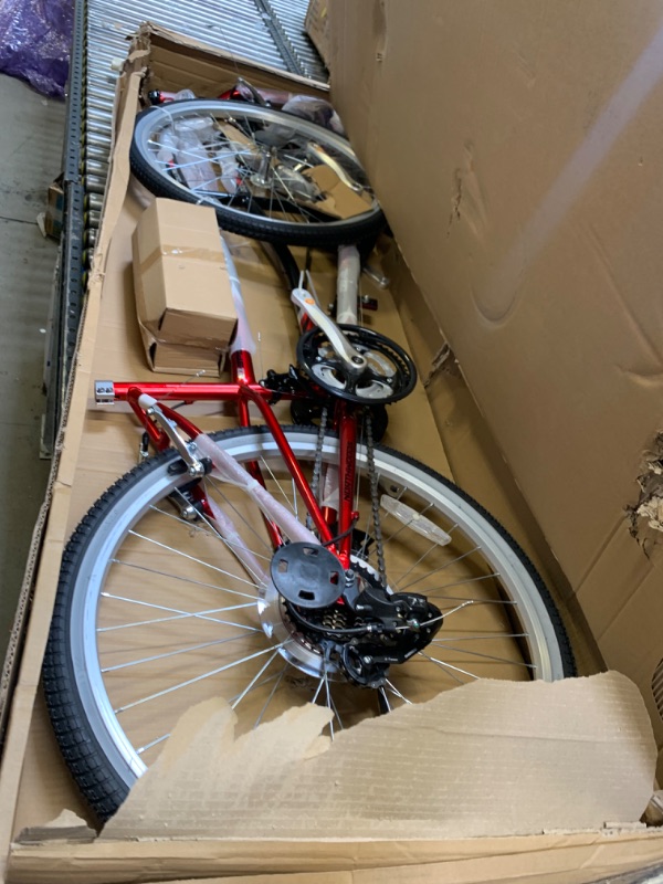 Photo 3 of Northwoods Dual Drive Tandem Bike, 26-Inch, Red/Black --- Box Packaging Damaged, Item is New
