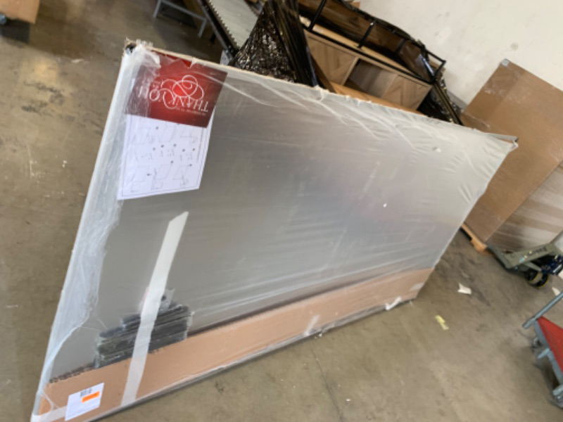 Photo 2 of VIZ-PRO Dry Erase Board/Magnetic Whiteboard, 8' x 4', Silver Aluminum Frame 96 X 48 Inches --- Box Packaging Damaged, Item is New, Damage on Corner, ITem has Bend in it, Damage Shown in Pictures