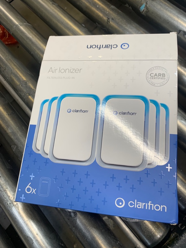 Photo 1 of Clarifion - Air Ionizers for Home (6 Pack), Negative Ion Filtration System, Quiet Air Freshener for Bedroom, Office, Kitchen, Portable Air Filter Odor, Smoke Dust, Pets, Eliminator, Mini Air Cleaner --- Box Packaging Damaged, Item is New
