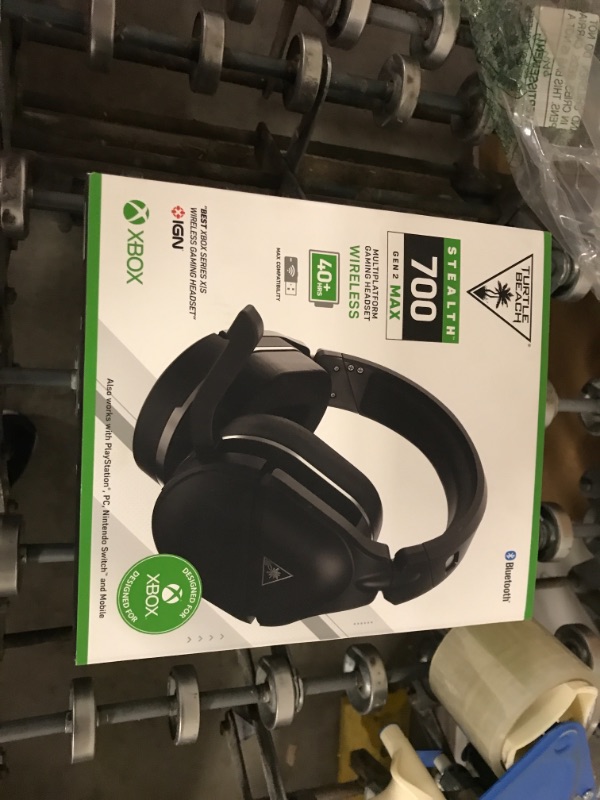 Photo 2 of Turtle Beach Stealth 700 Gen 2 MAX Multiplatform Amplified Wireless Gaming Headset for Xbox Series X|S, Xbox One, PS5, PS4, Windows 10 & 11 PCs, Nintendo Switch - Bluetooth, 50mm Speakers - Black Multiplatform Stealth 700 MAX Black **MISSING CORDS** 