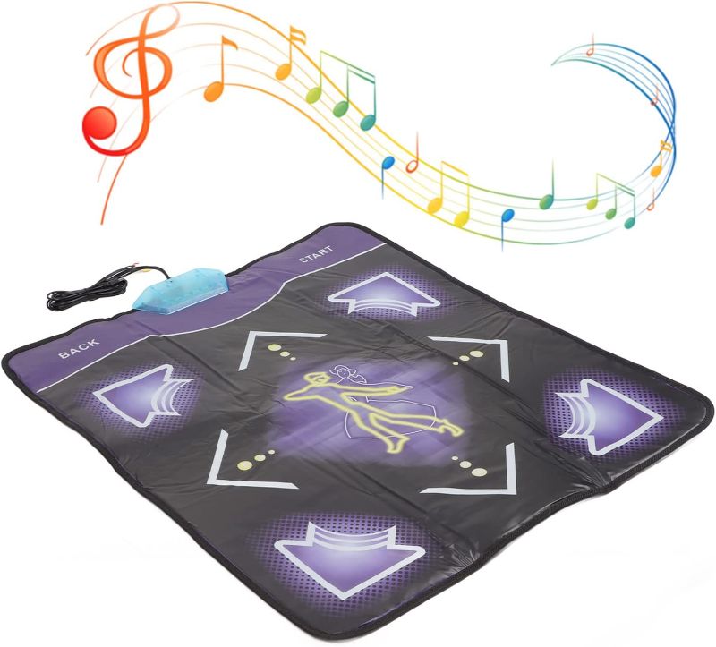 Photo 1 of Dance Mat for Kids and Adults, 100 Music 60 Games, 512MB Memory Card, Toys Dance Blanket Games for TV Computer, Exercise Fitness Dance Step Pad Gift