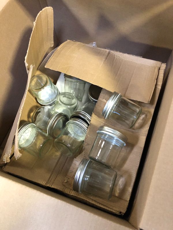 Photo 2 of 16 oz Mason Jars With Lids Regular Mouth 15 Pack-16 oz Glass Jars with Lids,Bulk Pint Clear Glass Jars For Meal Prep, Food Storage With 20 Labels (Silver Lids)