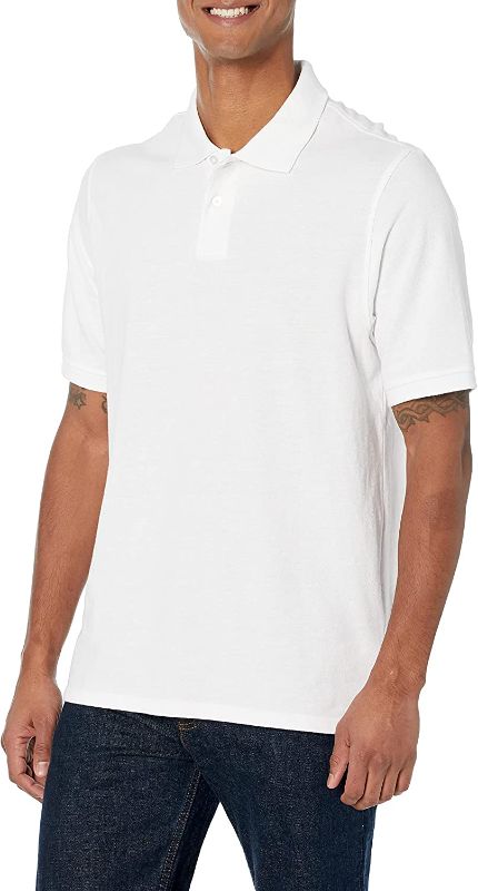 Photo 1 of Amazon Essentials Men's Regular-Fit Cotton Pique Polo Shirt SIZE M 