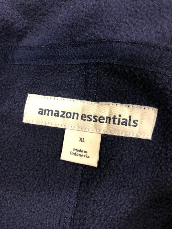 Photo 3 of Amazon Essentials Men's Full-Zip Polar Fleece Vest (Available in Big & Tall) Polyester Navy X-Large