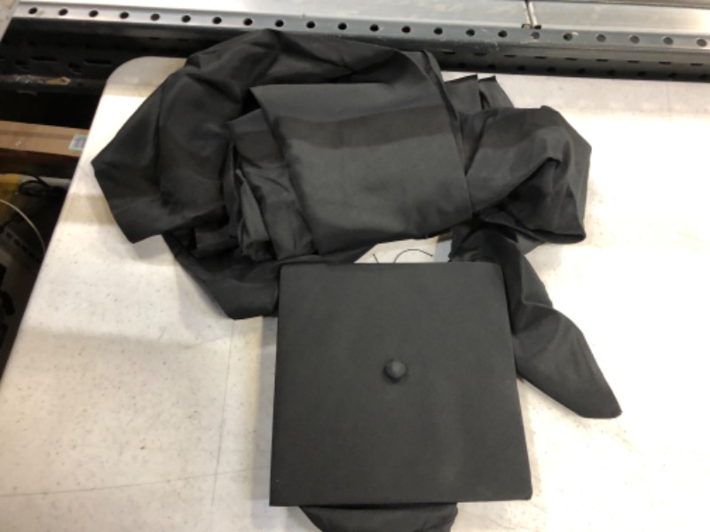 Photo 1 of cap and gown black 