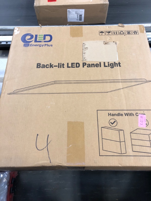 Photo 3 of 2x2FT LED Flat Panel Troffer Light, 40W 5000K Recessed Back-Lit Drop Ceiling Light, 5200lm Lay in Fixture for Office, 0-10V Dimmable, 3-Lamp F17T8 Fixture Replacement, ETL Listed 100-277V - DLC 6 Pack