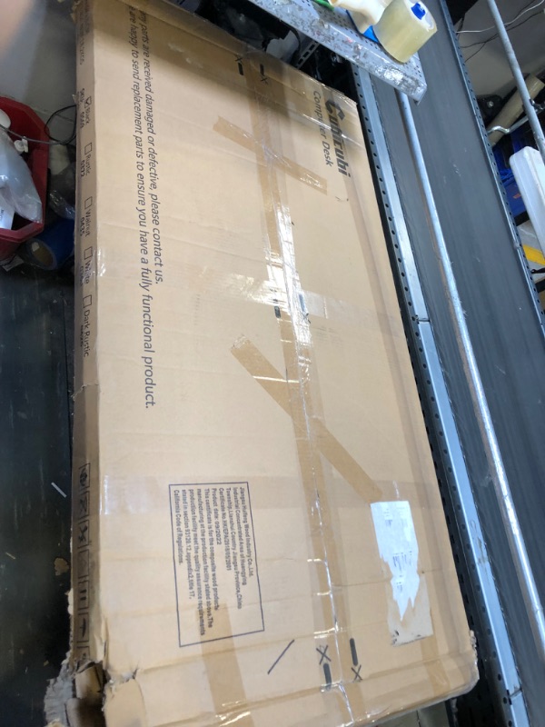 Photo 1 of CubiCubi Computer Desk 47 inch with Storage Shelves Study Writing Table for Home Office,Modern Simple Style,Black 47 inch Black