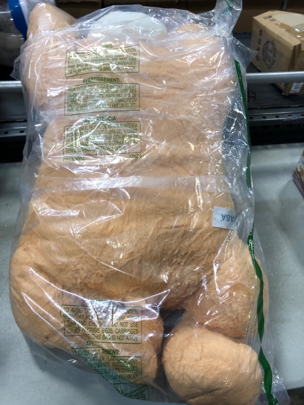 Photo 1 of IKASA Giant Dog Stuffed Animal Plush Toy,Large Puppy Cute Jumbo Soft Toys,Huge Big Size Plushy Fluffy Fat Oversized Plushie,Gifts for Kids Girls Boys Girlfriend Children (Brown, 30 inches) Brown 30 inches