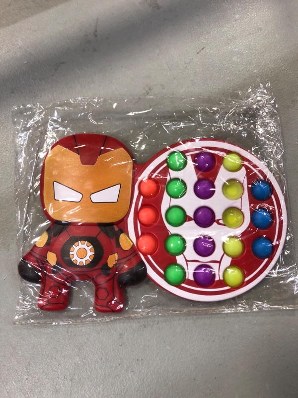 Photo 2 of Perkitok Iron Man Fidget Toy Pop Bubble, Cute Fidget Toy,Reduce Stress and Anxiety Specially for Kids and Adults 03-Iron Man