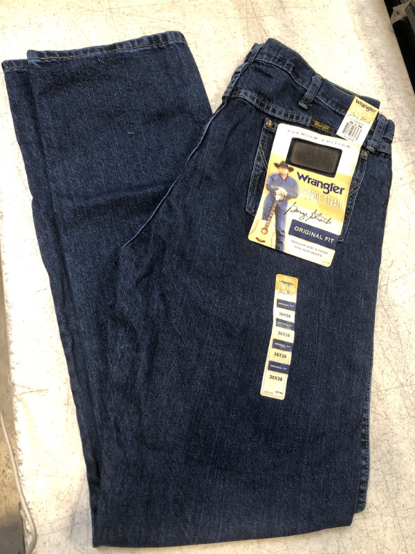 Photo 2 of Wrangler Men's George Strait Cowboy Cut Original Fit Jean 36W x 36L Dark Stone - Size 36x36