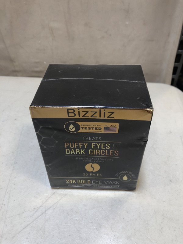 Photo 2 of 24K Gold Eye Mask - Puffy Eyes and Dark Circles Treatments – Look Less Tired and Reduce Wrinkles and Fine Lines Undereye, Revitalize and Refresh Your Skin (30 Pairs) FACTORY SEALED