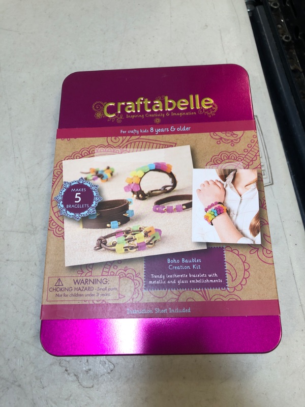 Photo 2 of Craftabelle – Boho Baubles Creation Kit – Bracelet Making Kit – 101pc Jewelry Set with Beads – DIY Jewelry Kits for Kids Aged 8 Years + FACTORY SEALED