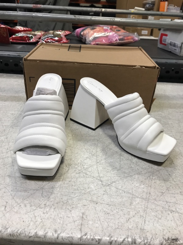 Photo 1 of Circus NY women's white chunky heels size 9