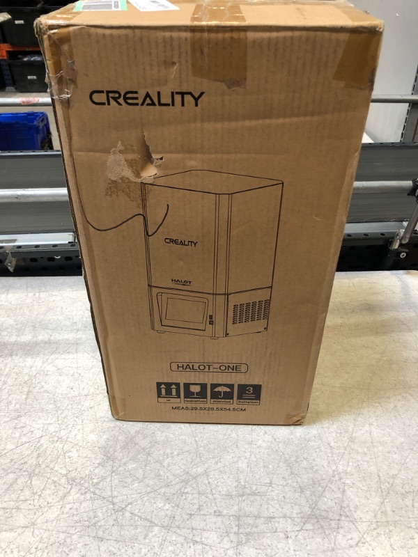 Photo 2 of Creality Official HALOT-ONE (CL-60) Resin 3D Printer with Precise Intergral Light Source, WiFi Control and Fast Printing,Dual Cooling & Filtering System, Assembled Out of The Box Red/Black  -- FUNCTIONS BUT SCREEN BROKEN --