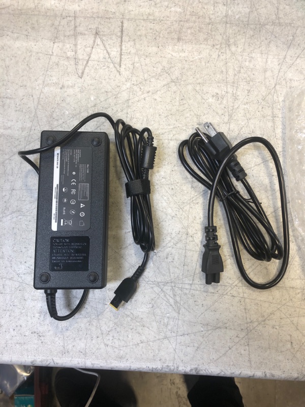 Photo 2 of 20V 6.75A 135W AC Power Adapter Laptop Charger Compatible with Lenovo IdeaPad Y40-70 Y50-70 Y50-70AM-IFI Y70-70 Y700 Z710 Power Cord