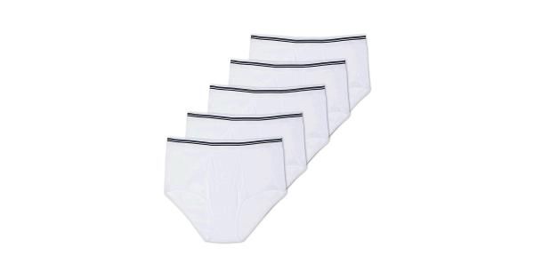 Photo 1 of 4XL, Essentials Men's Big & Tall 5-Pack Tag-Free Briefs Underwear, -Black/Heather Gray