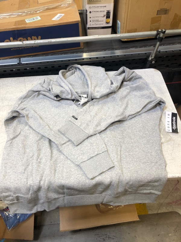 Photo 2 of 2X, WOMEN'S REEBOK GREY HOODED SWEATER