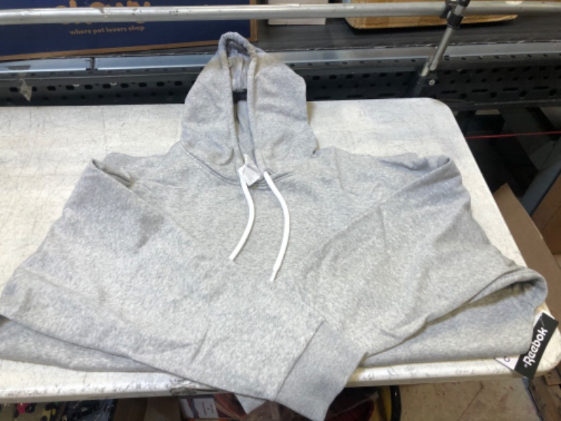 Photo 3 of 2X, WOMEN'S REEBOK GREY HOODED SWEATER