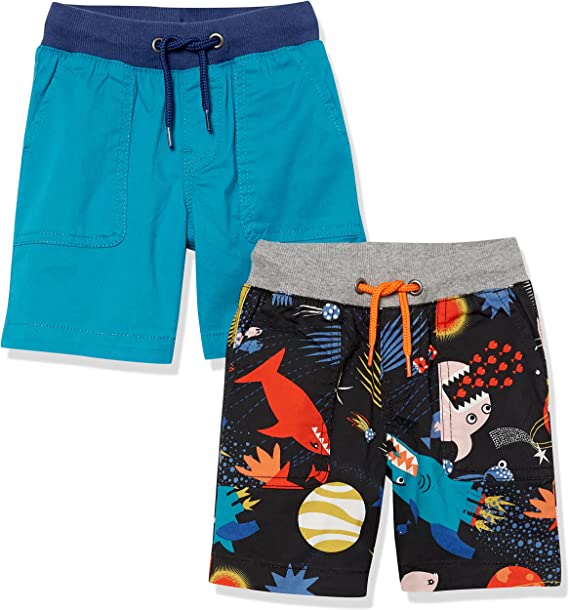 Photo 1 of Amazon Essentials Boys and Toddlers' Pull-On Shorts (Previously Spotted Zebra), Multipacks size 3T