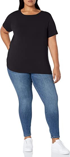 Photo 1 of Amazon Essentials Women's Plus Size Short-Sleeve Crewneck T-Shirt
