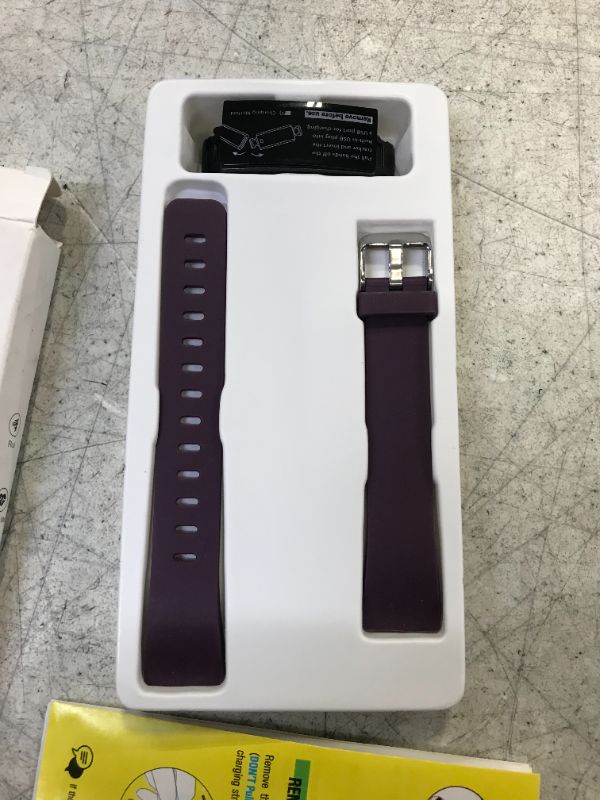 Photo 1 of ZURURU Fitness Tracker with Blood Pressure Heart Rate Sleep Health Monitor for Men and Women, Upgraded Waterproof Activity Tracker Watch, Step Calorie Counter Pedometer --MISSING CHARGER-- 
