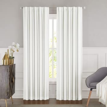 Photo 1 of  White Blackout Curtain  White Blackout Curtain (1 piece)