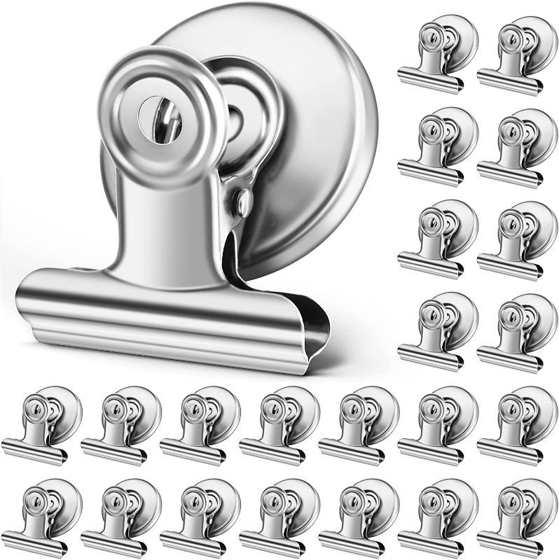 Photo 1 of 22Pack Magnetic Clips Powerful Magnet Clips Heavy Duty Fridge Magnets