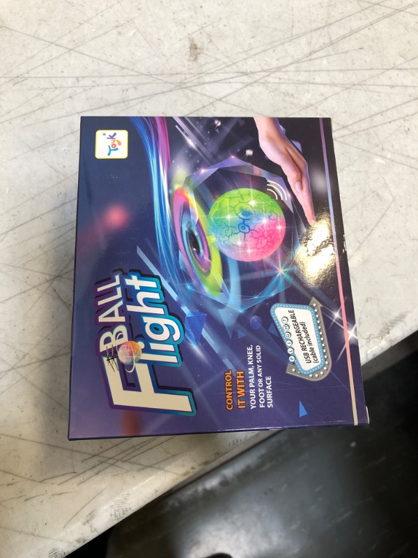 Photo 2 of Flying Toy Ball Infrared Induction RC Flying Toy Built-in LED Light Disco Helicopter Shining Colorful Flying Drone Indoor and Outdoor Games Toys for 3 4 5 6 7 8 9 10 Year Old Boys and Girls