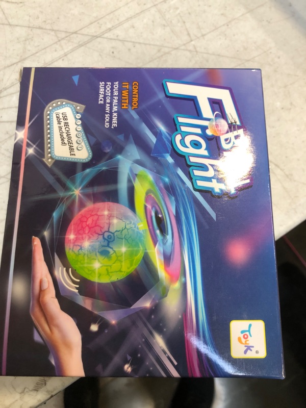 Photo 2 of Flying Toy Ball Infrared Induction RC Flying Toy Built-in LED Light Disco Helicopter Shining Colorful Flying Drone Indoor and Outdoor Games Toys for 3 4 5 6 7 8 9 10 Year Old Boys and Girls