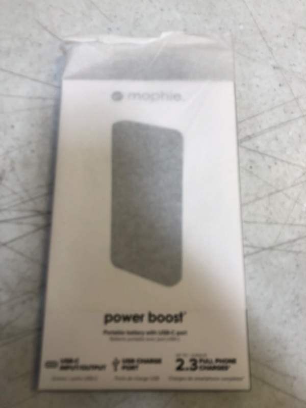 Photo 2 of mophie Power Boost (10K)- Black - PowerStation containing Large Internal Battery and Versatile USB-C Port