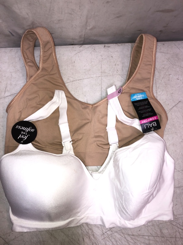 Photo 1 of 2 WOMEN'S BRAS: NUDE SIZE 2XL; WHITE SIZE 42D