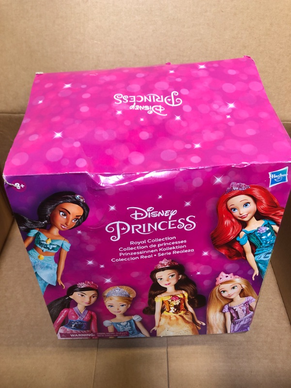 Photo 3 of Disney Princess Royal Collection, 12 Fashion Dolls -- Ariel, Aurora, Belle, Cinderella, Jasmine, Merida, Moana, Mulan, Pocahontas, Rapunzel, Snow White, Tiana