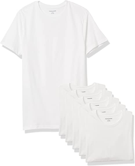 Photo 1 of Amazon Essentials Men's Crewneck T-Shirt, Pack of 6, SIZE XL 