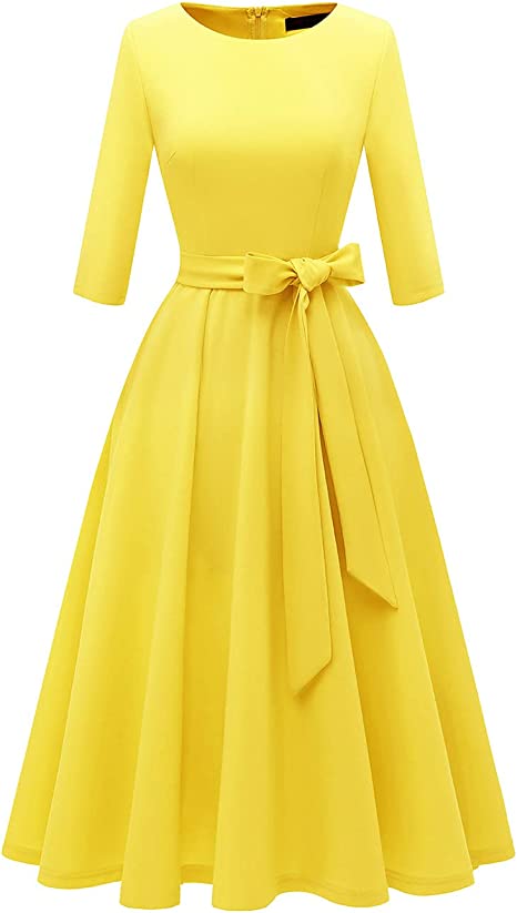 Photo 1 of DRESSTELLS Vintage Women Tea Dress, Cocktail Party Dress for Church/Work , SIZE L 