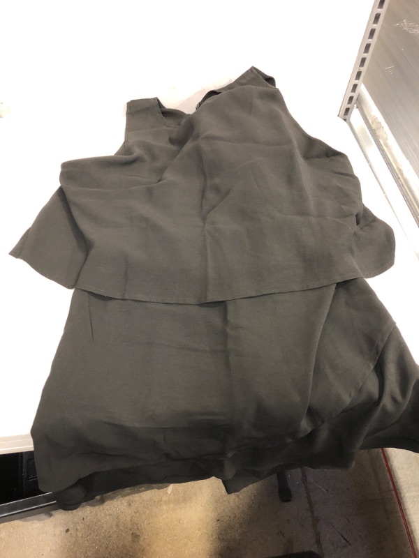 Photo 2 of Acelitt Women V Neck Bat Sleeve Belted Wrap Short Jumpsuit, SIZE X-Large Ad-black