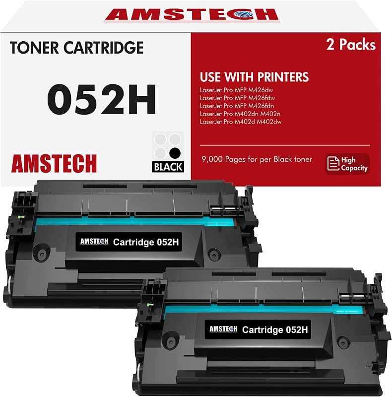 Photo 1 of 052H Toner Cartridge Compatible Replacement for Canon 052H 052 Toner Cartridge for Canon imageCLASS MF426dw MF424dw MF429dw LBP215dw LBP214dw Printer (Black, 2-Pack) ** BOX DAMAGED **
