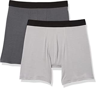 Photo 1 of Amazon Essentials Men's 2-Pack Modal Boxer Brief, SIZE L 