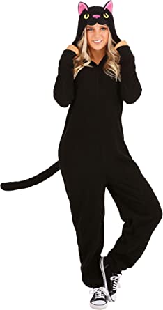 Photo 1 of Adult Black Cat Onesie MEDIUM