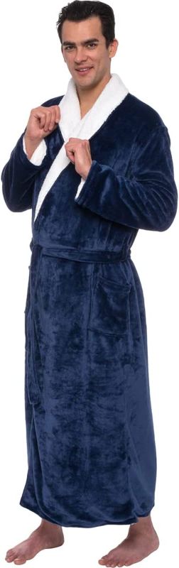 Photo 1 of Ross Michaels Mens Robe Collar Sherpa Big and Tall - Long Plush Spa Bath Robe with Pockets - Gifts Men SIZE 

















































Ross Michaels Mens Robe Collar Sherpa Big and Tall - Long Plush Spa Bath Robe with Pockets - Gift