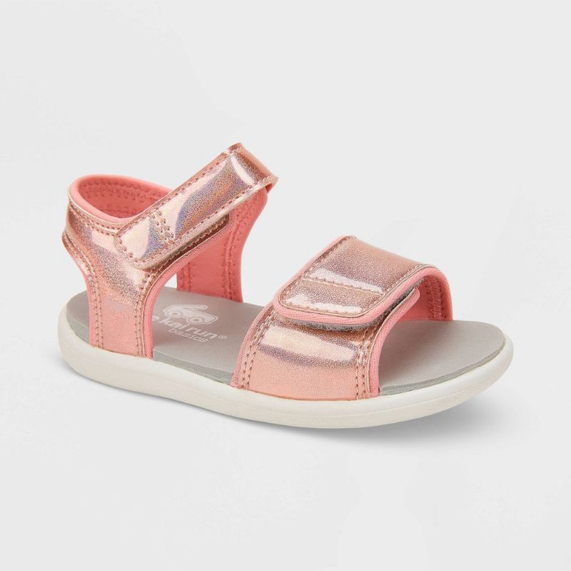 Photo 1 of Toddler See Kai Run Basics Logan T-Strap Sandals - Rose Gold. Size 11