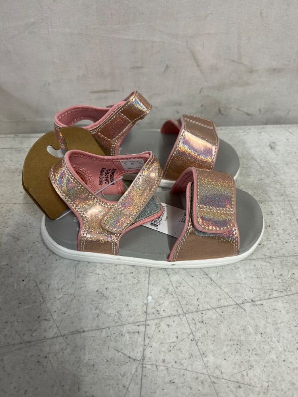 Photo 1 of Toddler See Kai Run Basics Logan T-Strap Sandals - Rose Gold. Size 11