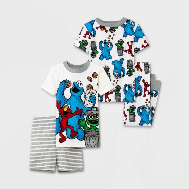 Photo 1 of Baby Boys' 4pc Sesame Street Pajama Set - 12 M 