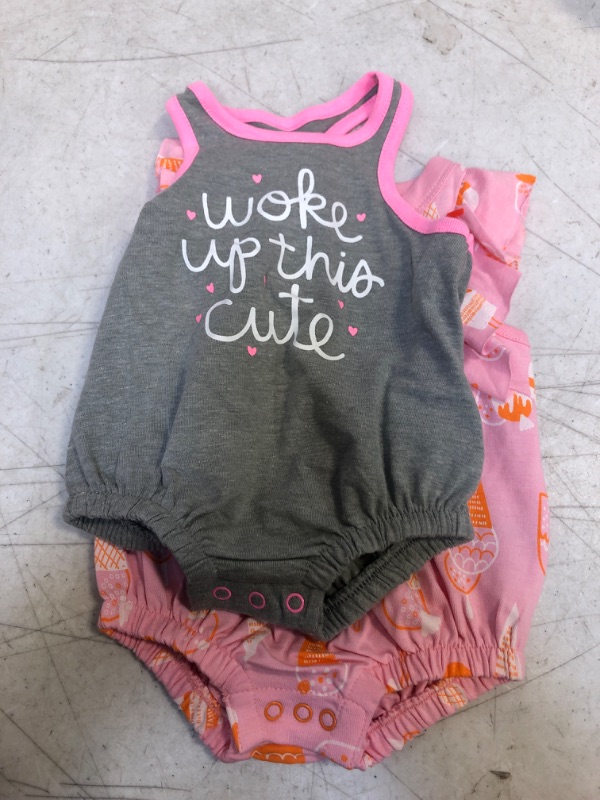 Photo 2 of Baby Girls' 2pc Ice Cream Romper - Cat & Jack™ Pink, SIZE NB 