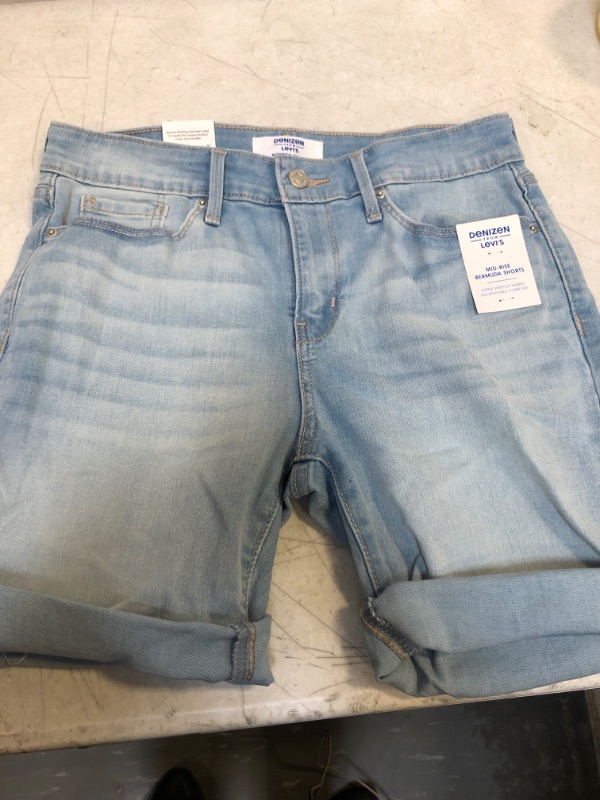 Photo 2 of DENIZEN from Levi's Women's Mid-Rise Bermuda Jean Shorts , SIZE 4 